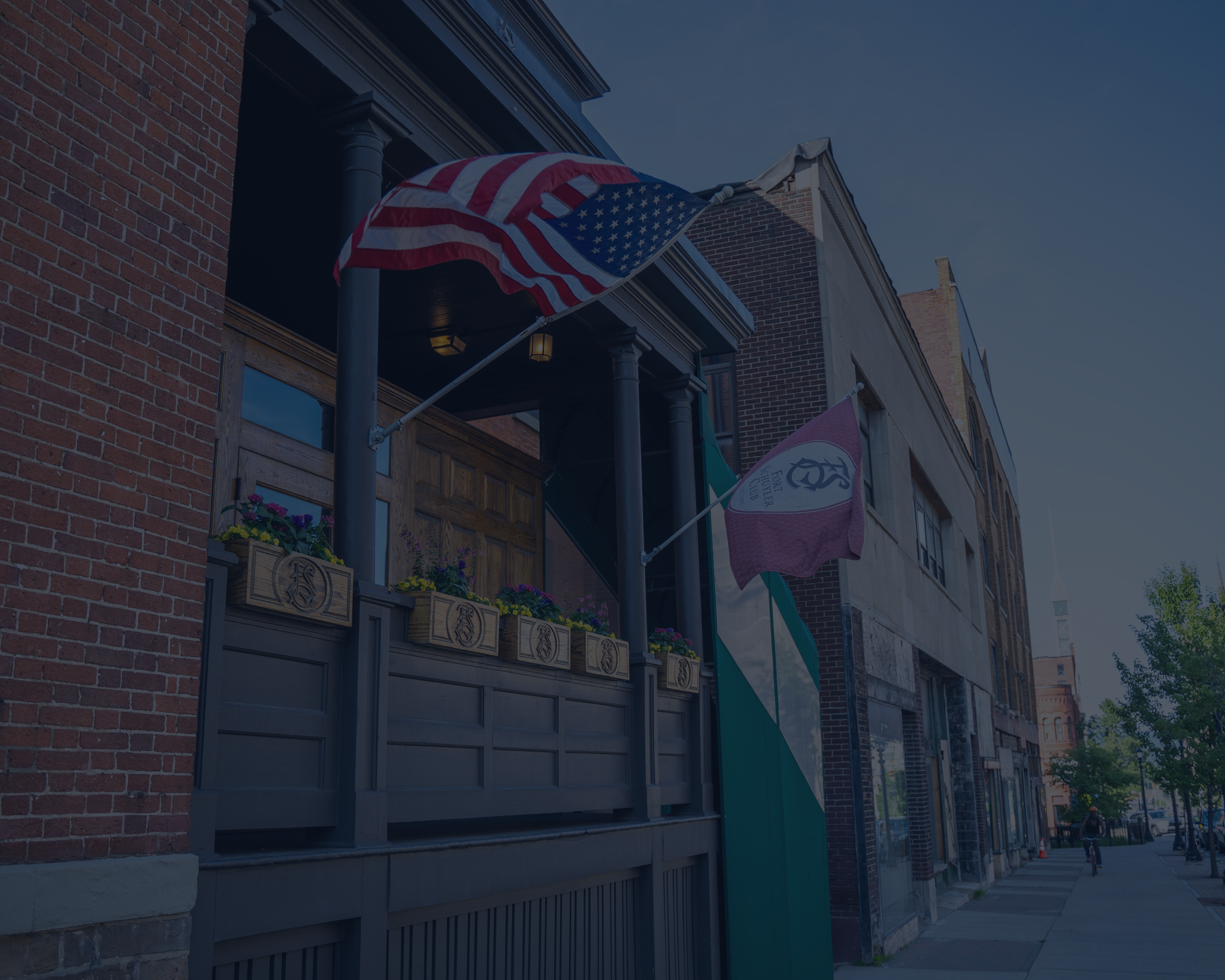 Fort Schuyler Club Exterior Overlay Background